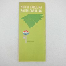 Vintage 1968 American Oil Road Map North Carolina &amp; South Carolina Tour ... - $14.99