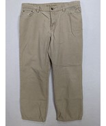 Old Navy Mens Button Fly Corduroy Pants Straight Size 36x30 Cotton Tan - £12.76 GBP