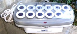 Conair Instant Heat Hairsetter 12 Rollers 12 Metal Clips Curler Hair Styling - $15.83