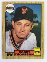 1987 Topps #658 Robby Thompson All-Star Rookie San Francisco Giants Card - £1.37 GBP