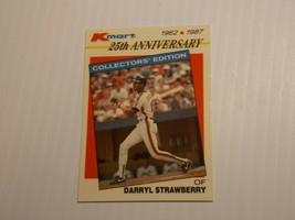 1987 Topps Kmart 25th Anniversary Darryl Strawberry  #32 New York Mets - £1.17 GBP