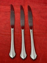 3 Oneida USA Bancroft Stainless Steel Dinner Knife 9” Flatware Lot - £17.00 GBP