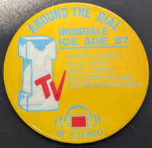 VTG 1987 Irondale, MN  High School Ice Age &#39;87 Knights - 3&quot; Pinback Butt... - £15.78 GBP