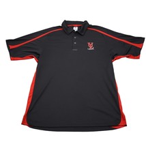 UL Ragin Cajun Russell Athletic Shirt Mens L Black Polo Short Sleeve Top - £17.89 GBP