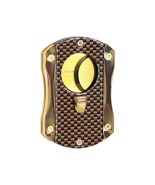 Lotus Deception Cigar Cutter Gold Twin Blade Compact Metal Housing Cut404CF - $54.32 CAD
