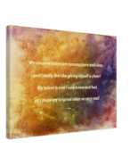 Be Creative by John - 18 x 24&quot; Quality Stretched Canvas Evocative Word A... - £68.36 GBP