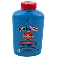 Gold Bond Medicated Foot Powder Maximum Strength With TALC 4 oz Sealed - £9.34 GBP