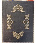 LEATHER BOUND BLANK JOURNAL, Embossed, gilt edge pages 6 1/4&quot; x 8 1/2&quot; - £15.73 GBP