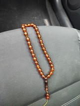 ITK. Vintage soviet amber rosary. Made by prisoners in prison. 1980s. US... - £70.32 GBP