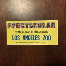 Vintage Los Angeles Zoo Travel Guide Brochure California Pamphlet - $8.55