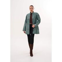 Vinci The Prado Reversible Green Leather Women Jacket image 2