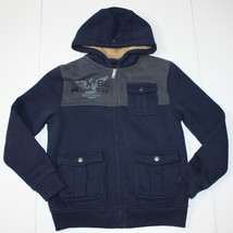 Tommy Hilfiger Boy&#39;s Navy Blue Hoodie Jacket Top size L 12 13 14 - $19.99