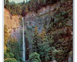 Multnomah Falls Columbia River Highway Oregon OR Chrome Psotcard K16 - $1.93