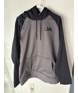 Under Armour  Coldgear Pullover Hoodie Sweatshirt Mens Large Gray/Black - $332.04 MXN