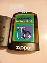 2005 Scorpio  Astrological  Spectrum Finish Zippo Lighter Choice Of Inserts - £41.04 GBP