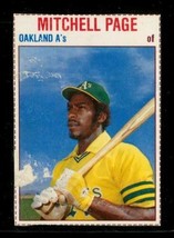 Vintage 1979 Baseball Card Hostess #17 Mitchell Page Oakland A&#39;s Of Hand Cut - £5.27 GBP