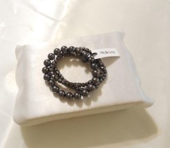 Style &amp; Co. 6&quot; Hematite Beaded Stretch Bracelet A757 $26 - $7.71