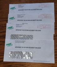 Vintage Lot of 4 First Union Bank Tax Envelopes 1994 1993 Pre Wells Fargo - £7.98 GBP