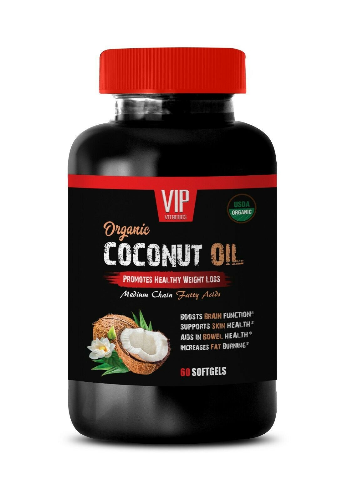 metabolism and energy for women - ORGANIC COCONUT OIL - coconut oil skin 1B - $14.92