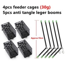 4pcs Carp Fishing Accessories Method Feeder Cages With Anti Tangle Sleeves Leger - £68.07 GBP