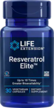 MAKE OFFER! 2 Pack Life Extension Resveratrol Elite 100 mg 30 vcaps image 1