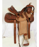 Eco-Leather Western barrel Rough Out Horse saddle Size 12&quot; to 17&quot; - $6,789.00 MXN+