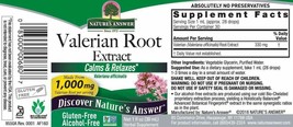 Nature&#39;s Answer Valerian Root | Promotes Restful Sleep | Calms &amp; Relaxes | Su... - £12.98 GBP