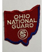 OHIO NATIONAL GUARD PATCH, CUT EDGED, ON TWILL, CHEESE CLOTH BACKING - $10.00