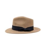 Fedora Hat 100% Wool Felt Crushable Fedora Hat UK Indiana Jones Style - $46.41