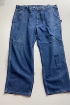 Carhartt Dungaree Fit Carpenter Jeans Mens 46 30 Blue Denim Medium Wash - $25.74