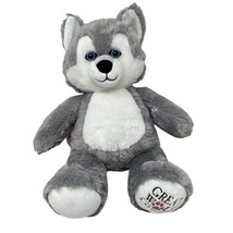 Great Wolf Lodge Gray Wolf Build-A-Bear 15&quot; Stuffed Plush Animal Toy 2022 - $19.75