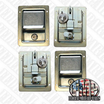 4 Dual Locking Unpainted Locking x-door Latches Handles Fits Humvee M998 - £278.54 GBP