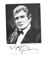 Signed B &amp; W, 3 1/2 by 5 inch Photo-Gene Barry-Movie, TV Actor, Singer - €8,68 EUR