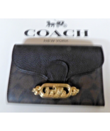 Coach Signature Jade Medium Envelope Wallet F87935 Brown Black NWT LQQK - $123.02 CAD