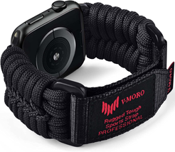 Apple Watch Band Rugged Military Paracord Nylon Iwatch Ultra 8 7 6 SE 5 4 3 2 1 - £25.22 GBP+