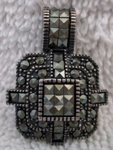 Judith Jack Sterling Silver Marcasite Square Shaped Pendant from Saks 5th Ave  - £94.96 GBP