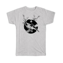 Bird Kraft : Gift T-Shirt Silhoutte Branches Crow Ecology Nature Aviary - £14.38 GBP