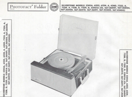 1957 SIVERTONE 5245A Record Player Photofact MANUAL Phono Amplifier 6233... - $10.88