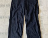 J Jill Love Linen Pants flat front 8 petite Pull on Pockets Wide Leg Lig... - $32.47