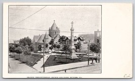 Butler PA Second Presbyterian Church Park Soldiers Statue Cannons Postcard E40 - $7.95