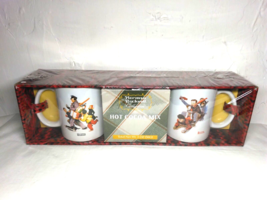 Norman Rockwell Hot Cocoa (2) Mug Set with Cocoa! - SEALED! - £18.75 GBP