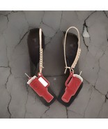 US Seller Betsey Johnson Red Tumbler Cup  Stanley Cups Dangle Earrings  - $28.01