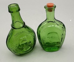 Miniature Bottle 2 Wheaton Green Benjamin Franklin SE Nightingale  Jenny Lind - $12.16