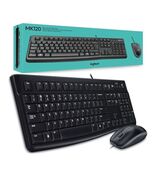 LOGITECH - INPUT DEVICES WIRED DESKTOP MK120 WIRED KEYBOARD - $46.21