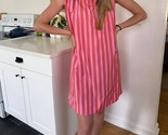 Frnch Aelia Stripe Tie Tank Mini Dress Pink - $47.00