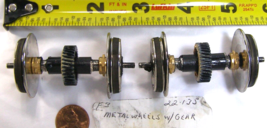USA Trains Model RR G Scale F3 Metal Wheels w/Gear &amp; Traction 22135 2ct.... - £30.63 GBP