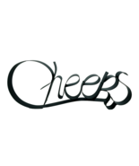 Cheers Black Metal Wall Decor Inside or outside Decor 16&quot; x 7&quot; x 1&quot; - €11,19 EUR