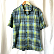 Kuhl Mens Plaid Tapered Fit Short Sleeve Shirt Sz XXL - $8.99