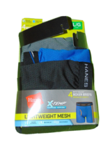 Hanes X-temp Boxer Briefs Large 14-16 Boys New Set Of Three Lightweight Mesh - £9.89 GBP