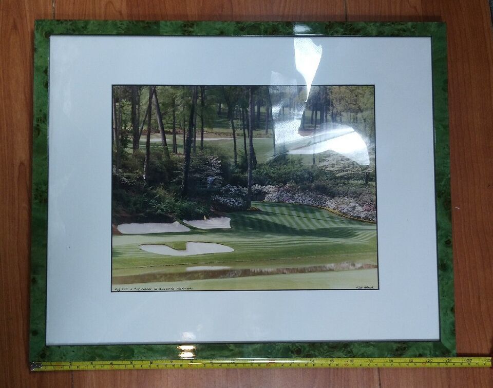 Primary image for Framed Augusta National Lithography By Ted Black. Golf Art